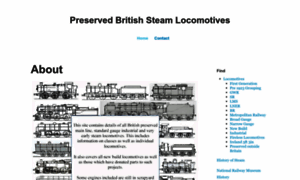 Preservedbritishsteamlocomotives.com thumbnail