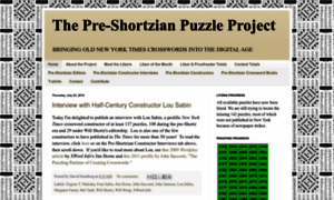 Preshortzianpuzzleproject.com thumbnail