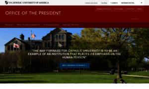 President.cua.edu thumbnail