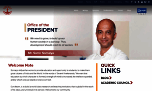 President.somaiya.edu thumbnail