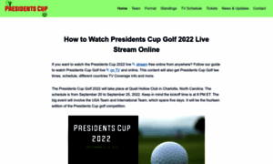 Presidentscupinfo.com thumbnail