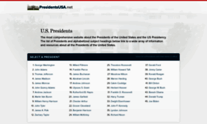Presidentsusa.net thumbnail