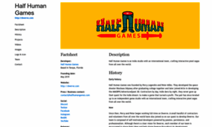 Press.halfhumangames.com thumbnail