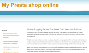 Presta-shop.co.uk thumbnail