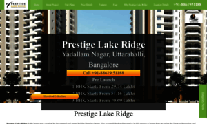 Prestigelakeridgebangalore.co.in thumbnail