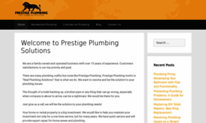 Prestigeplumbingsolutions.com thumbnail