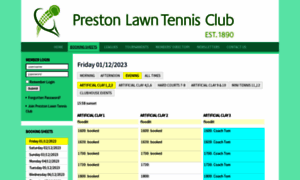 Prestontennisclub.mycourts.co.uk thumbnail