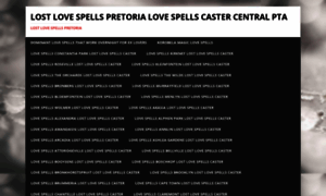 Pretorialostlovespells.co.za thumbnail