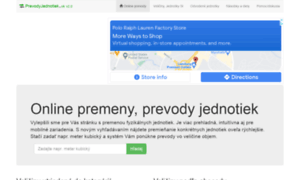 Prevodyjednotiek.sk thumbnail