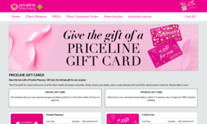 Pricelinegiftcard.com.au thumbnail