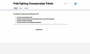 Pridefightingchampionshipstribute.com thumbnail