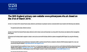 Primarycare.nhs.uk thumbnail