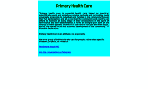 Primaryhealthcare.in thumbnail