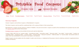 Printable-food-coupons.com thumbnail