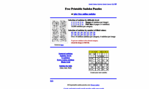 Printable-sudoku-puzzles.com thumbnail