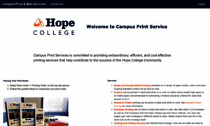 Printservices.hope.edu thumbnail