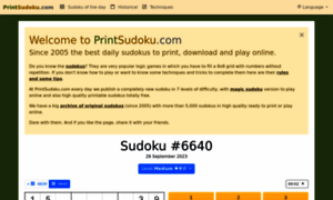 Printsudoku.com thumbnail