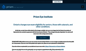 Prismeyeinstitute.com thumbnail