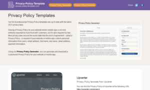 Privacy-policy-template.com thumbnail