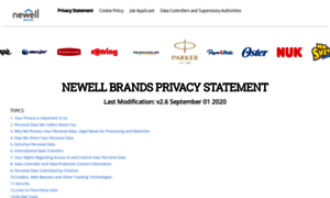 Privacy.newellbrands.com thumbnail