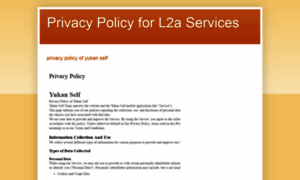 Privacypolicyforl2aservice.blogspot.com thumbnail