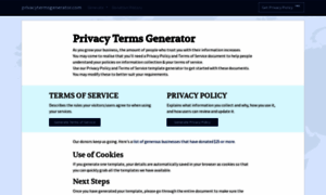 Privacytermsgenerator.com thumbnail