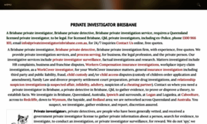 Privateinvestigatorinbrisbane.com.au thumbnail