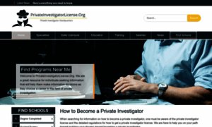 Privateinvestigatorlicense.org thumbnail