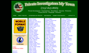 Privateinvestigatorsmytown.com thumbnail