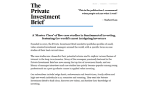 Privateinvestmentbrief.com thumbnail