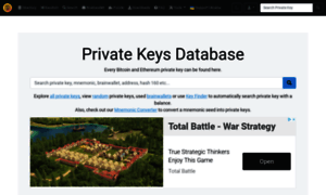 Privatekeys.pw thumbnail