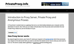 Privateproxy.info thumbnail
