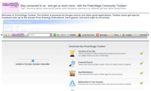 Prizevillage.greattoolbars.com thumbnail