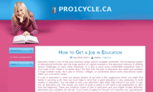 Pro1cycle.ca thumbnail