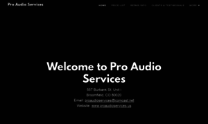 Proaudioservices.us thumbnail