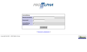 Problems.proalpha.de thumbnail