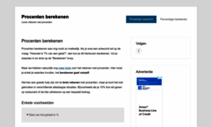Procentenberekenen.net thumbnail