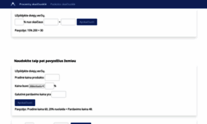 Procentuskaiciuokle.com thumbnail