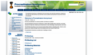 Procrastinators-anonymous.org thumbnail