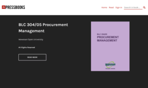 Procurementmanagement.pressbooks.com thumbnail