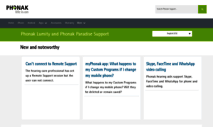 Product-support.phonak.com thumbnail