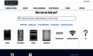 Producthelp.maytag.com thumbnail