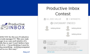 Productiveinboxcontest.com thumbnail