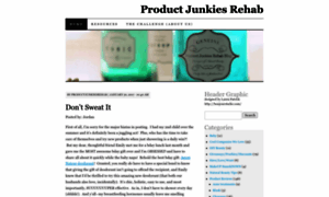 Productjunkiesrehab.wordpress.com thumbnail