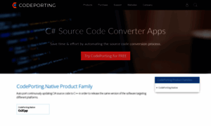 Products.codeporting.com thumbnail