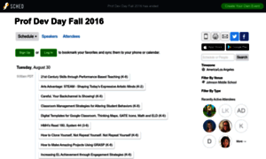 Profdevdayfall2016.sched.org thumbnail