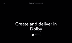 Professional.dolby.com thumbnail