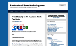 Professionalbookmarketing.com thumbnail