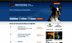 Professionaldogsitters.com thumbnail