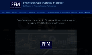 Professionalfinancialmodeler.org thumbnail